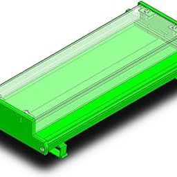 Gaurang DIN Rail Transparent Enclosures for 108mm wide PCB on Rails DIN for Electronic Home Automation PLC Switch box Control Box (TE78 For 108mm PCB) (TE78-250 - PCB Size : 108 x 255 mm)-image-25