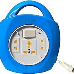 eSYSTEMS Extension Board, Multi Plug Points Flex Box, Universal Sockets, LED Indicator, Master Switch, 4.5 Meters Long Wire, Extension Cord 6 Amp (Blue)-image-18