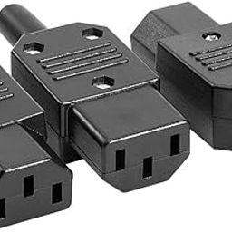 uxcell 3Pcs AC 250V 10A Female 3 Terminals IEC320 C13 Power Adapter Connector-46