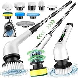 ELEGIBO 9-in-1 Cordless Electric Spin Scrubber – Powerful Bathroom & Floor Cleaning Brush with 9 Replaceable Heads | Electric Mop for Tiles, Tub, Kitchen & Home-17