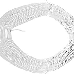 Steko 69 Meter (White) 14/36 PVC Copper DC Wire 0.4mm Multipurpose Use (14 Thread 36 Guage) For Multipurpose Use, DIY, Electronics Works, Science Projects PVC Insulated Outer-0
