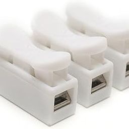 DHARVIM® Electric Wire Connector Spring Wire Connectors Cables Connector Quick Electrical Cable Clamp Terminal Block LED Strip Light Wire Connecting (CH3) 3 way 30-picture-4