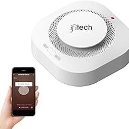 IFITech Smart Smoke Detector Fire Alarm, Battery Operated | WiFi Smoke Detector with Replaceable Battery, App Alert - [Pack of 1]-2