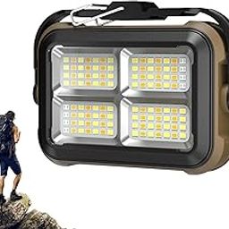 New Solar Magnetic Work Light, High Lumens Portable Power Worklight with 14 Modes, Mini 3600mAh Battary Rechargeable Camping Light,Outdoor Job Site Lighting for Emergency, Repair, Underhood-image-78