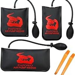 IMPROVED 3 Piece Commercial Grade Air Wedge Bag Pump Professional Leveling Kit & Alignment Tool Inflatable Shim Bag. 3 Sizes(Small, Medium, Large) for a Variety of Jobs. 300 LB Rating-image-84