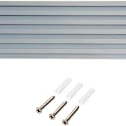 Q1 Beads Aluminium Wall Mount Slatwall Panel for Display in Shop,Boutique,Supermart Shelf Accessories(White, 24 x 6 inches)-22