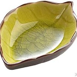 STYLEHEAVEN Ceramics Leaf Seasoning Dish for Flavored Vinegar Sauce Snack Light Yellow|Home & Garden|Kitchen Dining & Bar|Flatware Knives & Cutlery|Serving Utensils & Sets-image-62