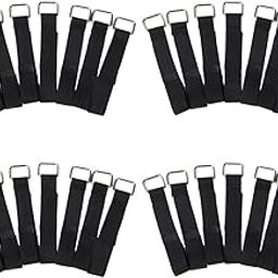 MERISHOPP Reusable Nylon Strap, 40Pcs Self-Adhesive Hook and Loop Fastening Cable Ties|Computers/Tablets & Networking | Computer Cables & Connectors | Cable Ties & Organizers-12
