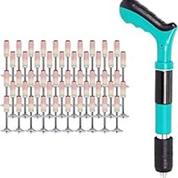 Gitesh Manual Mini Steel Nail Gun 3 Gears Power Adjustable Wall Nail Guns for Ceiling, Manual Steel Nails Gun Tool, Concrete Nail Gun, Mini Portable Nail Shooting Machine_ (Gun With Nail_15 Pcs)-17