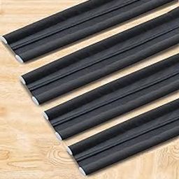 GLUN® Door Bottom Sealing Guard for Home, Office, Hotel Reduce Noise, Insects, Wind Dust Weather from Outside Black in Color Pack of 4-image-52