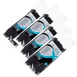 Tycab 8 inch Black Heavy Duty (200 mm x 4.8 mm) - 4 Packs of 100-22
