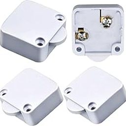 SEER door switch Push-to-Open Cabinet Door Switch, Light Control, White, Pack of 4-17