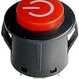 Maharashtra Toy and Cycle Round Power Push Button Switch with LED Indicator Light, Red Kids Ride-On Car Push Button Power Supply Powered Wheel Replacement Parts-image-40