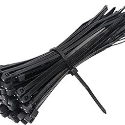 Electronic Spices 2.5mm X 200mm Black Color Multi-purpose Self Locking Nylon 66 Industrial Grade Cable Tie Pack of 100pcs-21
