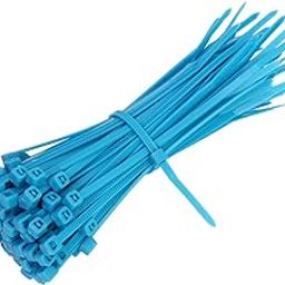 Electronic Spices Blue Cable Zip Ties,66 Nylon Self Locking Wire Zip Ties (2.5X150mm) 100 Pieces-2