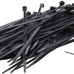 Rpi shop - 4” Inch (100 L x 2.5 W) Cable Ties UV resistant Nylon Zip Wire Organizer Self Locking Tie Black - 500 PCS-image-37