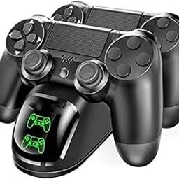 New World for PS4 Controller Charger PS4 Charging Dock, USB Dual Charger with Charging Station Stand LED Indicator for PlayStation 4 / PS4 Pro Controller / PS4 Slim Dualshock 4-18