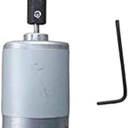 Sonsole 12 Volt DC Motor High Torque, Brushed Motor for DIY With Shaft Connector Studd. With Allen Key, (Pack of 1), Metal-18