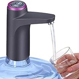 Cozy Blue Water Dispenser, Portable Water Bottle Pump for Universal 3, 4 and 5 Gallon with USB Electric Charging and Automatic Off Switch Black-image-57