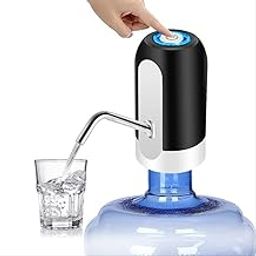 Electric Water Dispenser Pump, USB Rechargeable, Portable Automatic Bottle Pump, Black and White-image-83