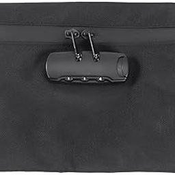 Pouch with Lock,Lock Purse,Purse with Lock,Used as a Jewelry Bag Bank Bag or Key Storage Bag Compact Size Suitable for Travel Office or Daily Use(Black)-image-99
