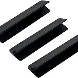 KURIC Cabinet Knobs, Drawer Pulls, Knobs for Dresser Drawers, Drawer Knobs Handle- (4 inch), Pack of 3 Pieces, (Black)-picture-20