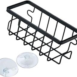 UJEAVETTE Dish Sponge Holder Organizer Sink Drain Holder for Sink Plug Sponges Kitchen Black-image-78