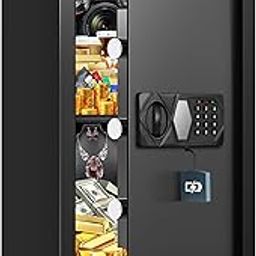 2.8 Cub Large Fireproof Safe for Home Use, Heavy Duty Home Safes Water and Fireproof with Spare Keys and Alarm System, Anti-Theft Fire Proof Safe Box for Home Office-19