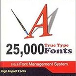 Microware 25,000 Accurate Fonts With Book Plus DVD-20