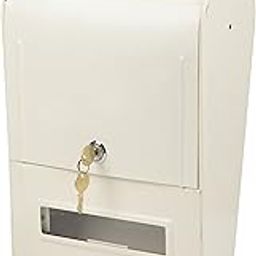 RIYA ENTERPRISES Iron Letter Box IVORY (9.5 inch x 4.5 inch x 13 inch, RE29)-image-1