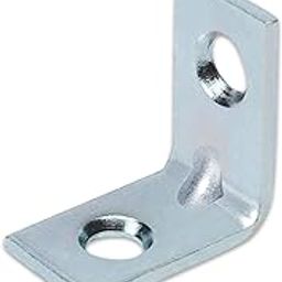 IMPEX Angle Bracket for Reinforcing Chairs/Tables - Shelf bracket 25mmx25mm Zinc Plated L Shape Bracket for Solid Shelf Support Joint Right Corner Brace (1 x 1 Inch, Pack of 24 Pieces)-20