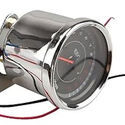 Stainless Motorcycle Speed Counter Odometer Gauge Led Light For Haley Silver | 1 X Odometer-image-50
