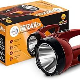 wipro Emerald Plus Rechargeable Emergency Light (Pack of 1, Red) (CL0008)-22