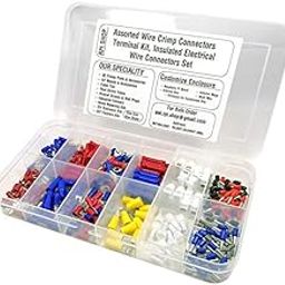 Rpi shop - 247 pcs Assorted Wire Crimp Connectors Terminal Kit, Insulated Electrical Wire Connectors Set, for Automobile, Home Wiring, DIY Projects-12