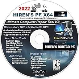Hiren Utilities TechGuy4u Boot CD/DVD PE x64 bit Software Repair Tools Suite 2021 +WhatsApp Tech Support latest version Best PC Computer Repair Recovery Compatible with Windows (Hiren's PE X64 - DVD)-14