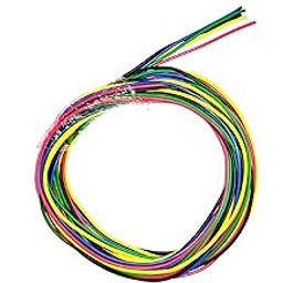 Steko (20 Meters) Combo Of 5 Color Multi Strand Hookup Wire 14/36 DC Wire Cable For Multipurpose Use Electronics Works, DIY Science Projects (4 Meters Each Red, Green, Blue, Yellow, Black)-95