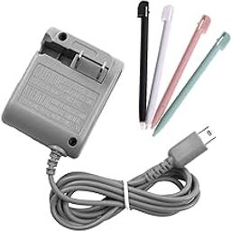 DS Lite Charger Kit, AC Power Adapter and Stylus Pen for Nintendo DS Lite Systems, Wall Travel Charger Power Cord Charging Cable 5.2V 450mA-14