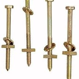 Cot Bolt 6 inch with Nut, Pack of 4 (10 mm)-12