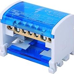 Fren Terminal Block Junction Box, 100A Maximum Withstand Current Flame Retardant Housing Easy Installation Single Phase Terminal Distribution Box for Industrial Use-23