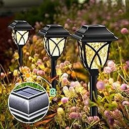 Outdoor Solar Lights, 6 Pack Solar Garden Lights, Automatic Solar Lamp, Solar Lights for Garden Paths, Waterproof Solar Garden Lights, Automatic On/Off for Garden, Lawn-image-27