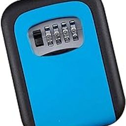 LOOM TREE® Outdoor Wall Mounted Safe Key Box with Lock & Waterproof Home Blue | 1 Piece Key Lockbox (With Screws)-41