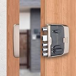 Godrej Rim Lock I Pentabolt Aries 3KS I 5 Bolts I 1CK Deadbolt I for Home Main Door I for Inside Opening Door l Left/Right Handed Doors I 4Keys I 15-Year Warranty I Manual Locking I Vegas Gold Finish-image-77