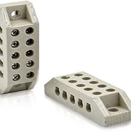 GLOBOMOTIVE 5 way 15 A Terminal Block Connection Wires ceramic connector High Temperature Connectors for Electric Wire Cable,4-21