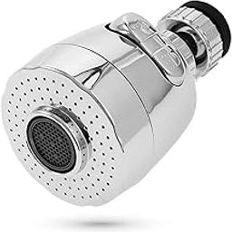 KPNG 360°Rotatable Swivel Faucet Filter Shower Head Universal Connector Movable Tap Extension Replacement Sprayer Water-saving Filter Fuvaro Bubbler For Kitchen Bathroom Sink(Pack Of-1, Short)-picture-2