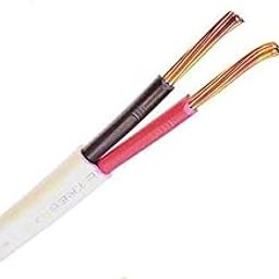 Glopro PVC Copper Wire Cable 2 core 1mm Round for Home and Industrial Wiring - 5 Feet White Extension Cord-image-17