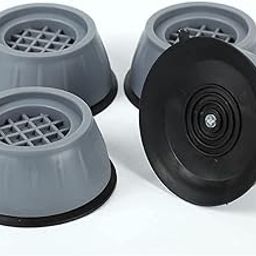 RENARSH Anti Vibration pad Washing Machine with Suction Cup Feet, Fridge Washing Machine Leveling Feet Anti Walk Pads Shock Absorber Furniture Lifting Base (4pc)-picture-19