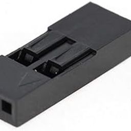 e4u 2 Pin Black Berg Housing Crimp Connector - 2.54mm Pitch, 25 Pieces-57