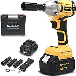 Tomahawk® T8581- Brushless Cordless 21V Batteries- 1/2 Inch Drive-3300Ipm- 2300Rpm-300Nm Torque- Led Lights-image-5