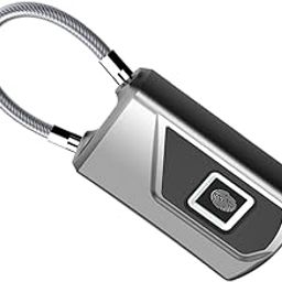 DOITOOL Outdoor Padlock Padlocks for Outdoor Use Electronic Padlock Fingerprint Lock Small Lock Intelligent-image-94