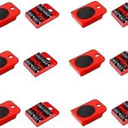 PRIVANSH® Furniture Mover Kit - 3.9"x3.15" Sliders with 360-Degree Rotatable Pads, Heavy-Duty Furniture Pads for Easy Redesign and Rearrangement | Max Load 150KG/331LBS (Set of 12)-8